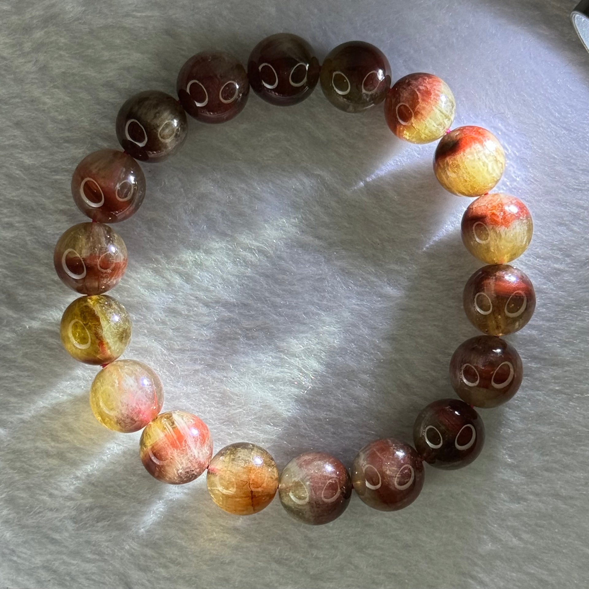 Above Average Natural Auralite 23 Bracelet 天然激光23手链 39.45g 18 Beads 11.9mm 18 Beads - Huangs Jadeite and Jewelry Pte Ltd