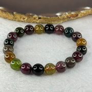 Good Grade Natural Tourmaline Beads Bracelet 好的天然碧玺珠手链 28.66g 16.5cm 9.9mm 20 Beads - Huangs Jadeite and Jewelry Pte Ltd