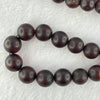 Natural Dark Red Medicine Amber Beads Necklace 天然红药琥珀项链  35.36g 56cm 9.0 - 12.0mm 56 Beads