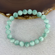 Green crystal green stone bracelet, sea grain stone for Fortune, Job Promotion
 绿色水晶绿纹石手链海纹石绿绒晶串圆珠手串补木招财职务升迁升职 15.94g 8.2 mm 23 Beads - Huangs Jadeite and Jewelry Pte Ltd