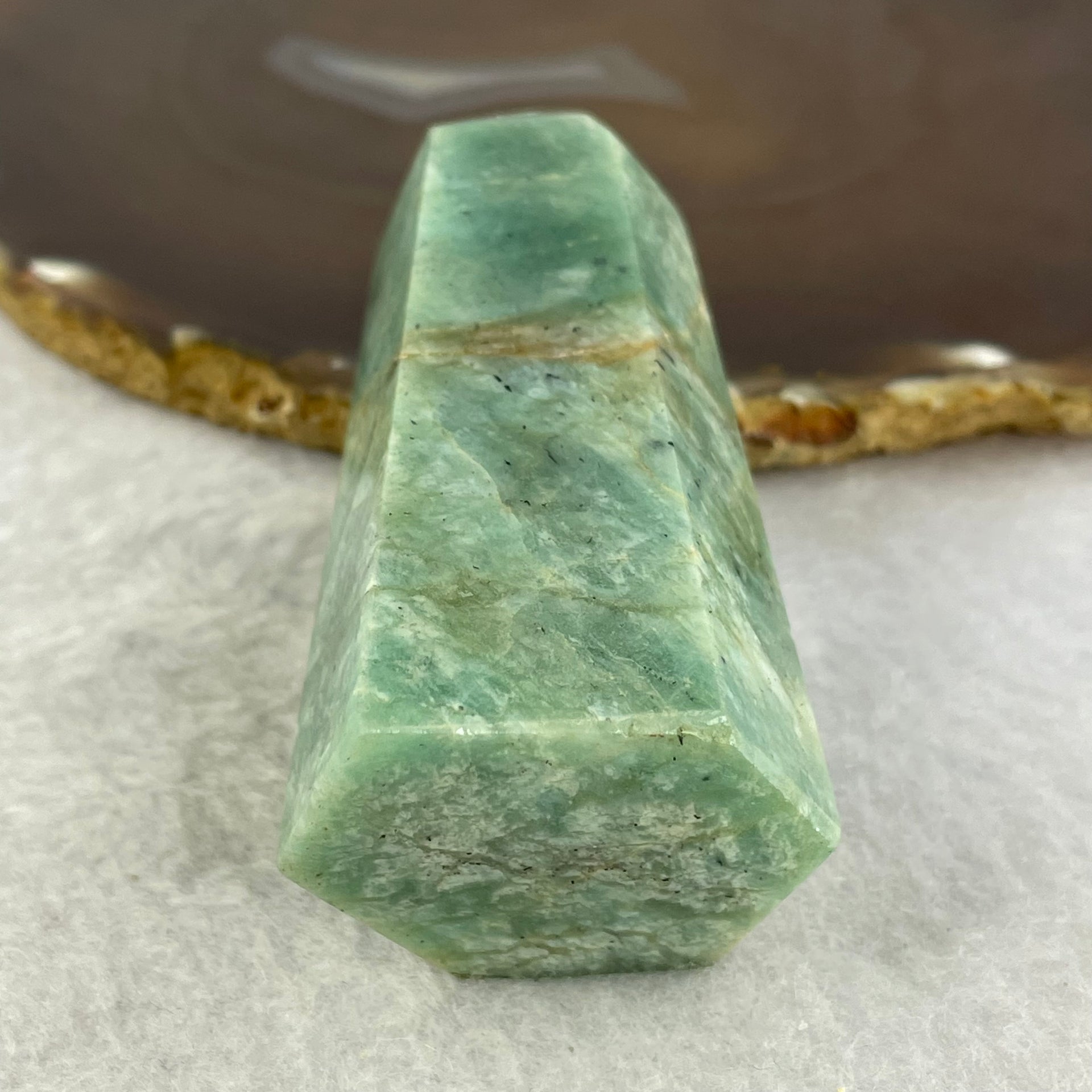 Natural Amazonite Mini Tower Display 119.68g 80.7 by 38.3 by 31.1mm - Huangs Jadeite and Jewelry Pte Ltd