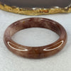 Transparent Purple with Yellow Quartzite Jade Bangle 天山玉手镯 Internal Diameter 58.2mm 50.50g 14.1 by 8.4mm