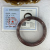 Transparent Purple Quartzite Jade Bangle 天山玉手镯 Internal Diameter 59.5mm 60.70g 15.2 by 9.1mm