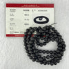 Natural Matt Black Gold King Amber Beads Necklace 天然黑金翁王琥珀项链 20.72g 72cm 6.9mm 108 Beads