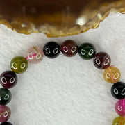 Good Grade Natural Tourmaline Beads Bracelet 好的天然碧玺珠手链 20.22g 16cm 8.8mm 22 Beads - Huangs Jadeite and Jewelry Pte Ltd