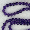 Good Grade Natural Amethyst Necklace 45.90g 53cm 7.9mm 73 Beads