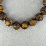 Natural Agarwood Beads Bracelet (Almost no Smell) 沉香木手链11.55g 18cm 12.1mm 17 Beads - Huangs Jadeite and Jewelry Pte Ltd