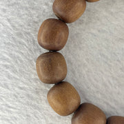 Natural Wild Australian Sandalwood Beads Bracelet 自然野生澳大利亚檀香手链 30.00g 14.9mm 15 Beads - Huangs Jadeite and Jewelry Pte Ltd