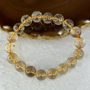 Natural Golden Rutilated Quartz Beads 天然金发水晶手链 39.06g 18cm 11.8mm 18 Beads - Huangs Jadeite and Jewelry Pte Ltd