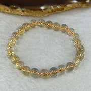 Natural Golden Rutilated Quartz Beads 天然金发水晶手链 15.58g 15.5cm 7.9mm 25 Beads - Huangs Jadeite and Jewelry Pte Ltd