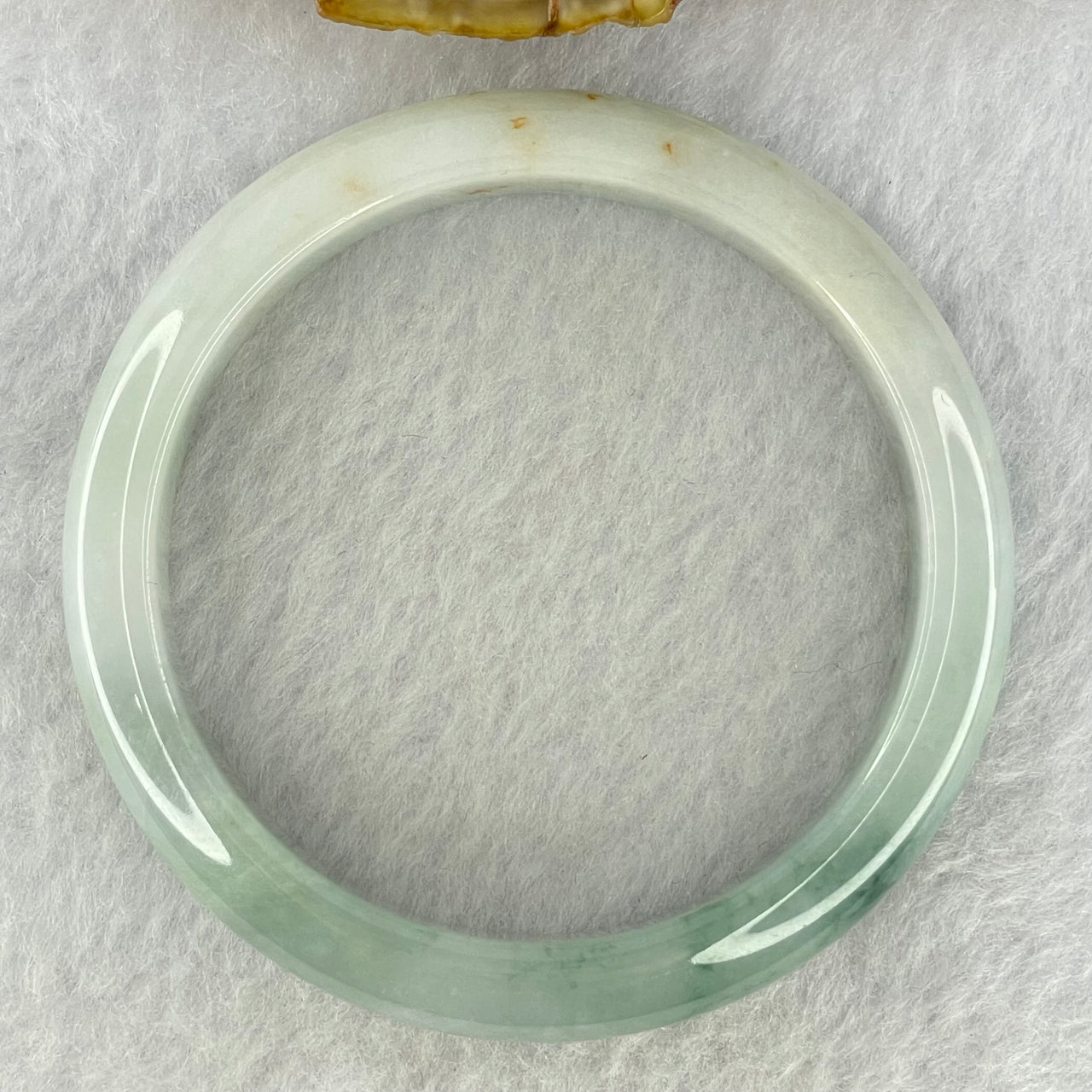 Type A Sky Blue and Faint Lavender with Blueish Green Piao Hua Jadeite Bangle Internal Diameter 53.6mm 39.94g 11.2 by 7.0mm (Internal Line)