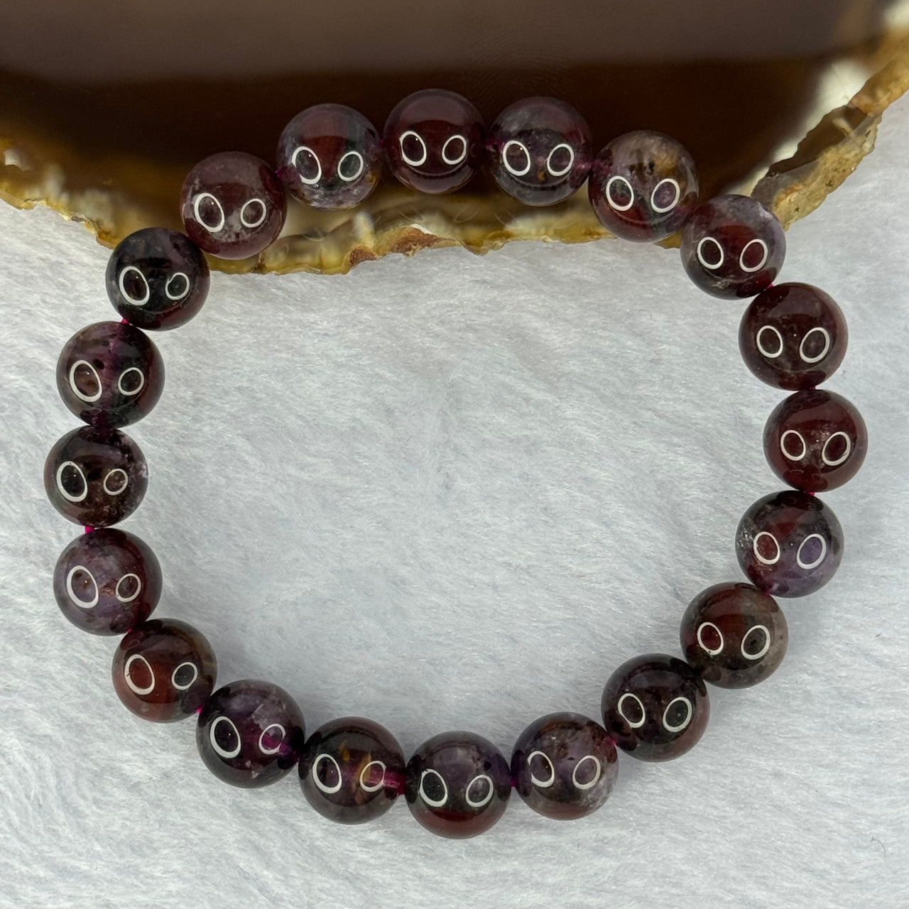 Natural Auralite 23 Bracelet 超值天然极光23手链 29.81g 17.5cm 10.4mm 20 Beads - Huangs Jadeite and Jewelry Pte Ltd