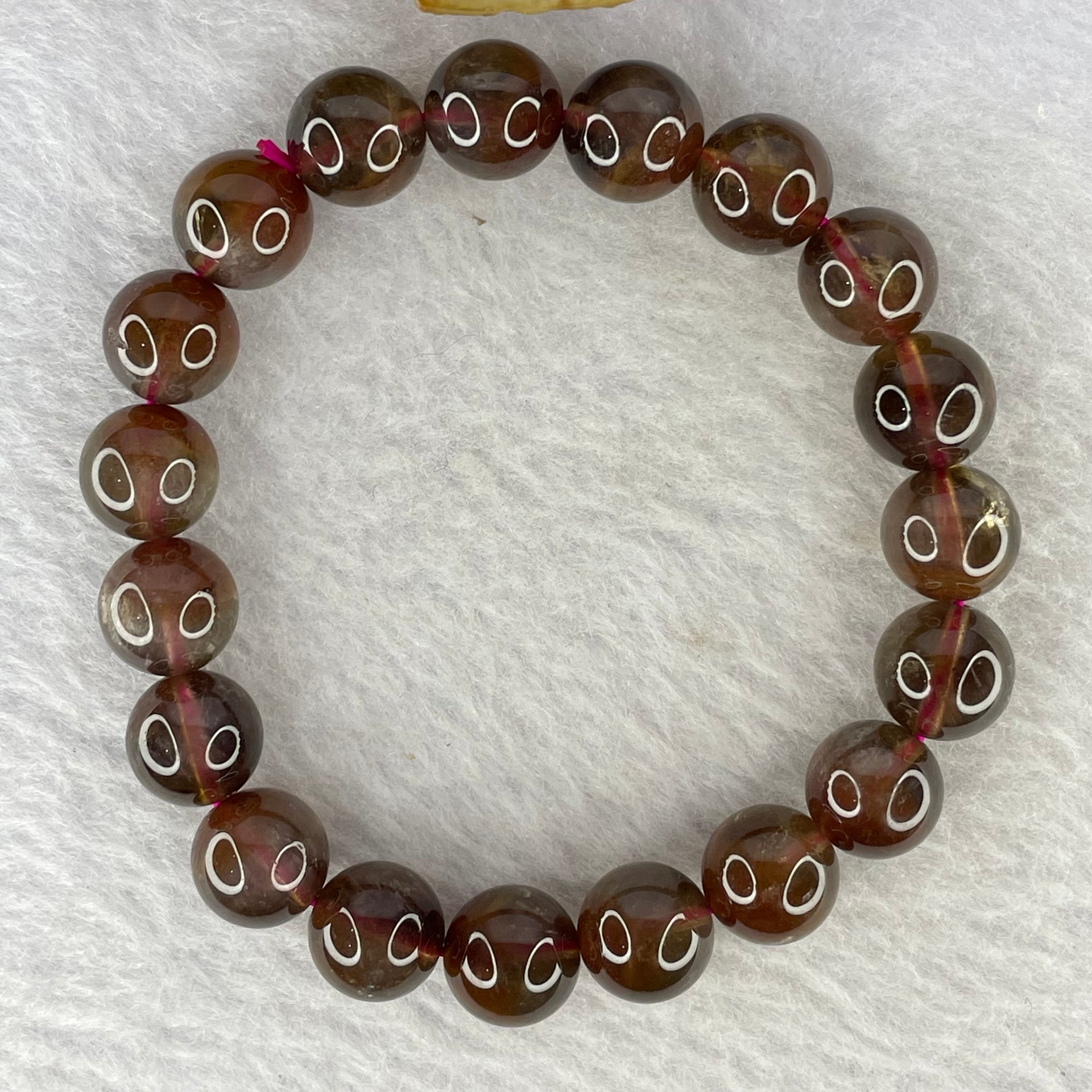 Natural Auralite Crystal Bracelet 极光手链 28.66g 10.4 mm 19 Beads - Huangs Jadeite and Jewelry Pte Ltd