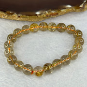 Natural Golden Rutilated Quartz Beads 天然金发水晶手链 22.25g 15.5cm 9.4mm 21 Beads - Huangs Jadeite and Jewelry Pte Ltd