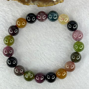 Good Grade Natural Tourmaline Beads Bracelet 好的天然碧玺珠手链 37.02g 17.5cm 10.9mm 19 Beads - Huangs Jadeite and Jewelry Pte Ltd