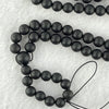 Natural Matt Black Gold King Amber Beads Necklace 天然黑金翁王琥珀手链 18.18g 68cm 8.2mm 1 Bead 6.8mm 106 Beads