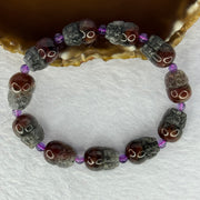 Natural Auralite 23 Pixiu Bracelet 天然极光23貔貅手链 44.73g 19.5cm each approx 16.5 by 12.2 by 11.7mm 11 Pixiu - Huangs Jadeite and Jewelry Pte Ltd