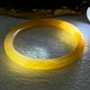 Transparent Orangey Yellow Quartzite Jade Bangle 天山玉手镯 Internal Diameter 59.4mm 29.90g 8.6 by 8.2mm