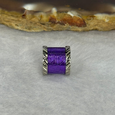 10.0mm Meteorite in Titanium Pendent / Charm (Purple Color) 2.56g by 9.1 by 9.9mm