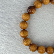 Natural Old Yabai Thuja Wood Beads Bracelet 老树崖柏手链 9.11g 16.5cm 10.1mm 19 Beads - Huangs Jadeite and Jewelry Pte Ltd