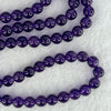 Good Grade Natural Amethyst Necklace 46.18g 53cm 7.8mm 75 Beads