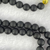 Natural Dark Matt Black Amber Beads Necklace 天然大黑天翁琥珀项链 14.98g 44cm 7.7mm 60 Beads