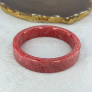 Natural Red Rhodonite Crystal Bangle 65.04g 14.0 by 7.2mm Inner Diameter 56.4mm - Huangs Jadeite and Jewelry Pte Ltd