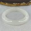 White Quartzite Jade Bangle 天山玉手镯 Internal Diameter 54.4mm 50.89g 13.9 by 8.9mm