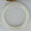 Transparent to White Quartzite Jade Bangle 天山玉手镯 60.6mm Bangle 38.60g 10.3 by 8.5mm