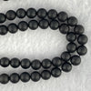 Natural Matt Black Gold King Amber Beads Necklace 天然黑金翁王琥珀项链 20.72g 72cm 6.9mm 108 Beads