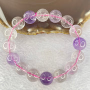 Natural super 7 Crystal Bracelet 58.09g 13.9mm 15beads - Huangs Jadeite and Jewelry Pte Ltd