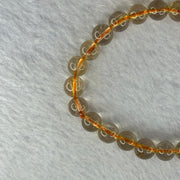 Natural Golden Rutilated Quartz Beads 天然金发水晶手链 15.17g 15.5cm 7.8mm 25 Beads - Huangs Jadeite and Jewelry Pte Ltd