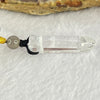 Natural Clear Quartz Pendent Necklace 5.47g 29.8 by 8.3 by 8.1mm