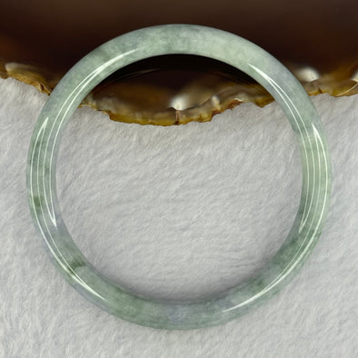 Type A Green and Lavender Jadeite Bangle 28.93g Internal Diameter 59.5mm 7.7 by 7.1mm (Close to Perfect)