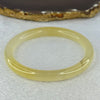 Transparent Yellow Quartzite Jade Bangle 天山玉手镯 Internal Diameter 62.0mm 33.28g 9.3 by 8.3mm