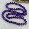 Good Grade Natural Amethyst Necklace 40.44g 52cm 7.3mm 79 Beads