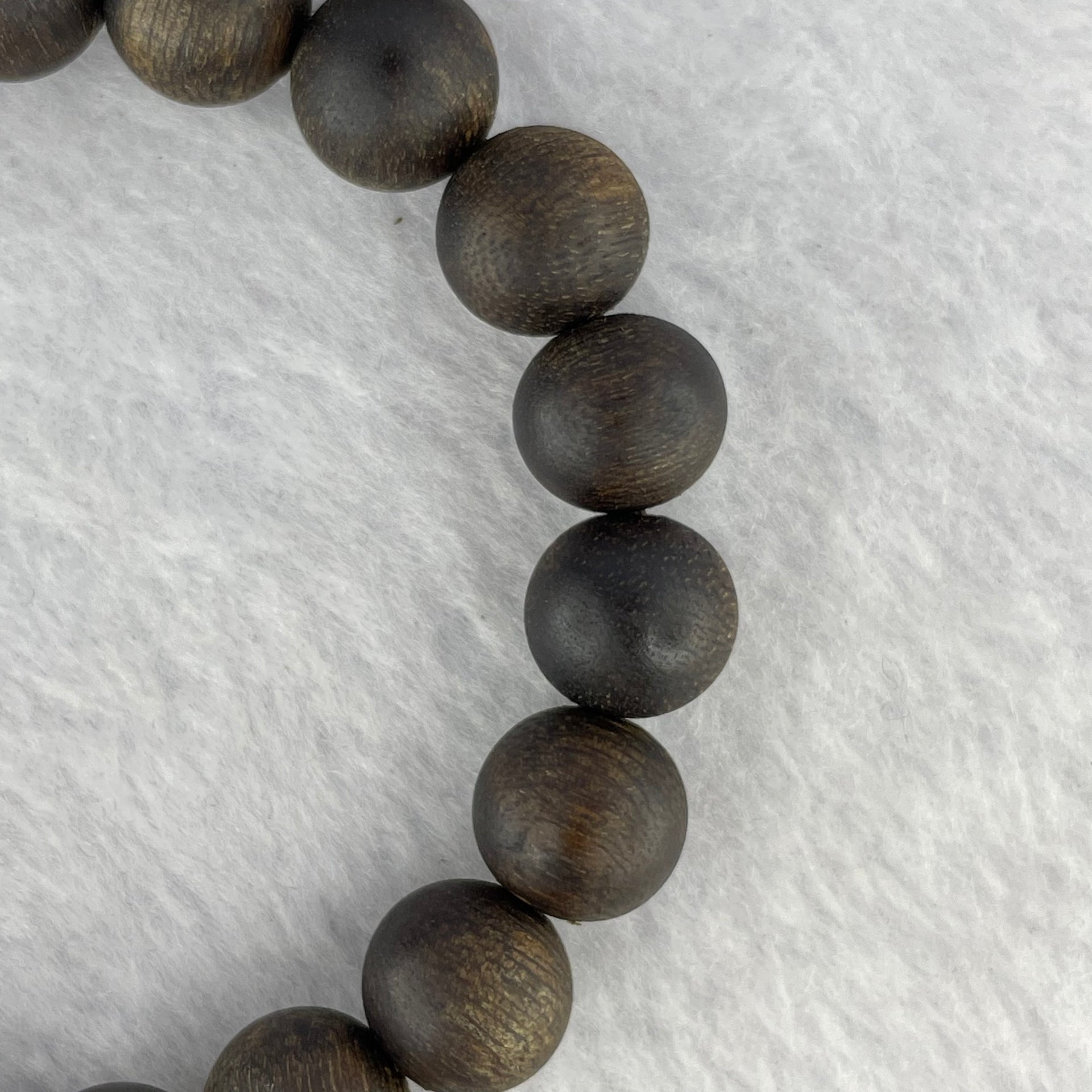 Rare Very Very High End Very Old Wild Vietnam Qi Nan Sinking Type Agarwood Beads Bracelet 罕见非常高端非常古老野生越南奇南沉沉型沉香珠手链 14.86g 17cm 11.2 mm 19 Beads - Huangs Jadeite and Jewelry Pte Ltd