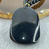 Black Obsidian Beads Necklace with Black Obsidian Flying Pixiu with Coins and Ruyi Pendant 24.99g 46.8 by 33.6 by 13.8mm