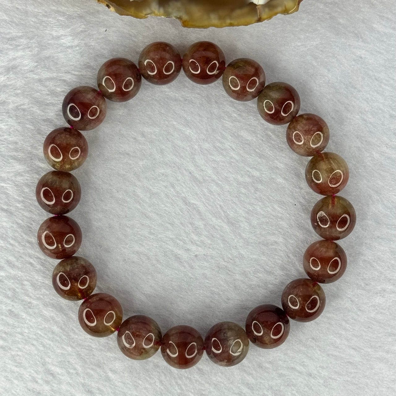 Above Average Natural Auralite 23 Bracelet 天然激光23手链 25.14g 16.5cm 9.4mm 20 Beads - Huangs Jadeite and Jewelry Pte Ltd