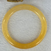 Transparent Orange to Yellow Quartzite Jade Bangle 天山玉手镯 Internal Diameter 57.3mm 38.10g 9.6 by 9.6mm