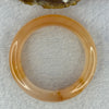 Transparent Peach Yellow Quartzite Jade Bangle 天山水沫玉手镯 43.05g Internal Diameter 48.3mm 13.3 by 9.3mm