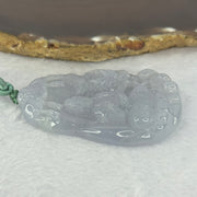 Grandmaster Certified Type A Icy Jelly Intense Lavender Jadeite Buddha and Dragon Pendent 47.05g 61.3 by 42.9 by 9.7mm - Huangs Jadeite and Jewelry Pte Ltd