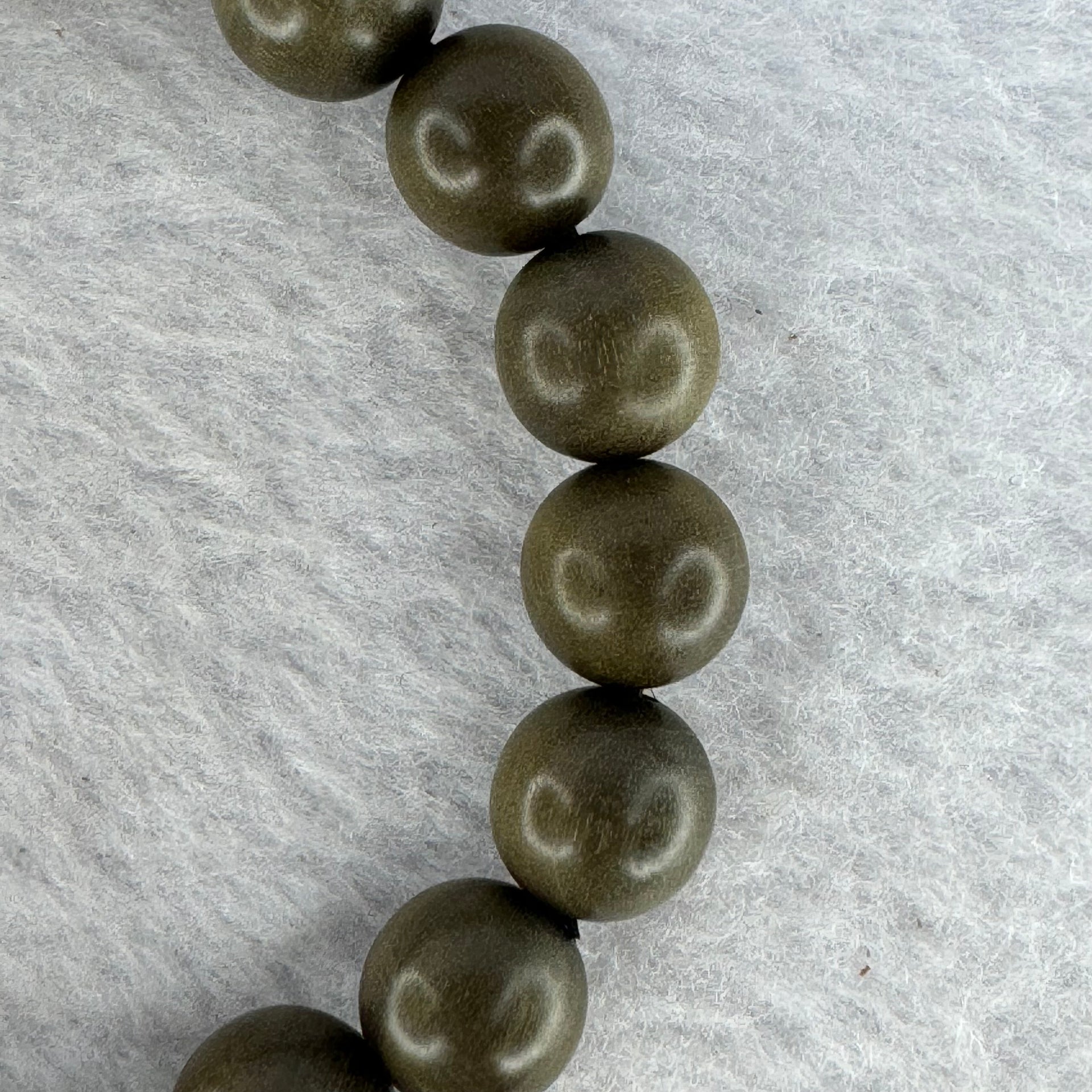 Rare Wild Indian Old Mountain Sandalwood Buried Underground Beads Bracelet 印度老山檀手链 埋土里的野生 9.21g 10.1 mm 19 Beads - Huangs Jadeite and Jewelry Pte Ltd