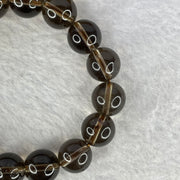 Natural Smoky Quartz Bracelet 36.34g 15.5mm 12.1mm 16 Beads - Huangs Jadeite and Jewelry Pte Ltd