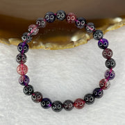 Very Very High End Natural Black Super 7 Crystal 26 Beads Bracelet 7.1mm 12.98g - Huangs Jadeite and Jewelry Pte Ltd