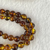 Natural Yellowish Brown Flower Amber Beads Necklace 天然金沙蜜花珀项链 9.70g 46cm 4.3 - 9.0mm 85 Beads