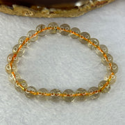 Natural Golden Rutilated Quartz Beads 天然金发水晶手链 14.67g 15cm 7.8mm 24 Beads - Huangs Jadeite and Jewelry Pte Ltd