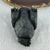 Rare Natural Tibetan Meteorite Tektite 3 Legged Toad Mini Display 364.4g 88.5 by 52.6 by 49.5mm