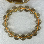 Natural Golden Rutilated Quartz Beads 天然金发水晶手链 50.25g 18cm 13.2mm 16 Beads - Huangs Jadeite and Jewelry Pte Ltd