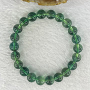 Natural Green Fluorite Beads Bracelet 24.15g 8.8mm 22 Beads - Huangs Jadeite and Jewelry Pte Ltd